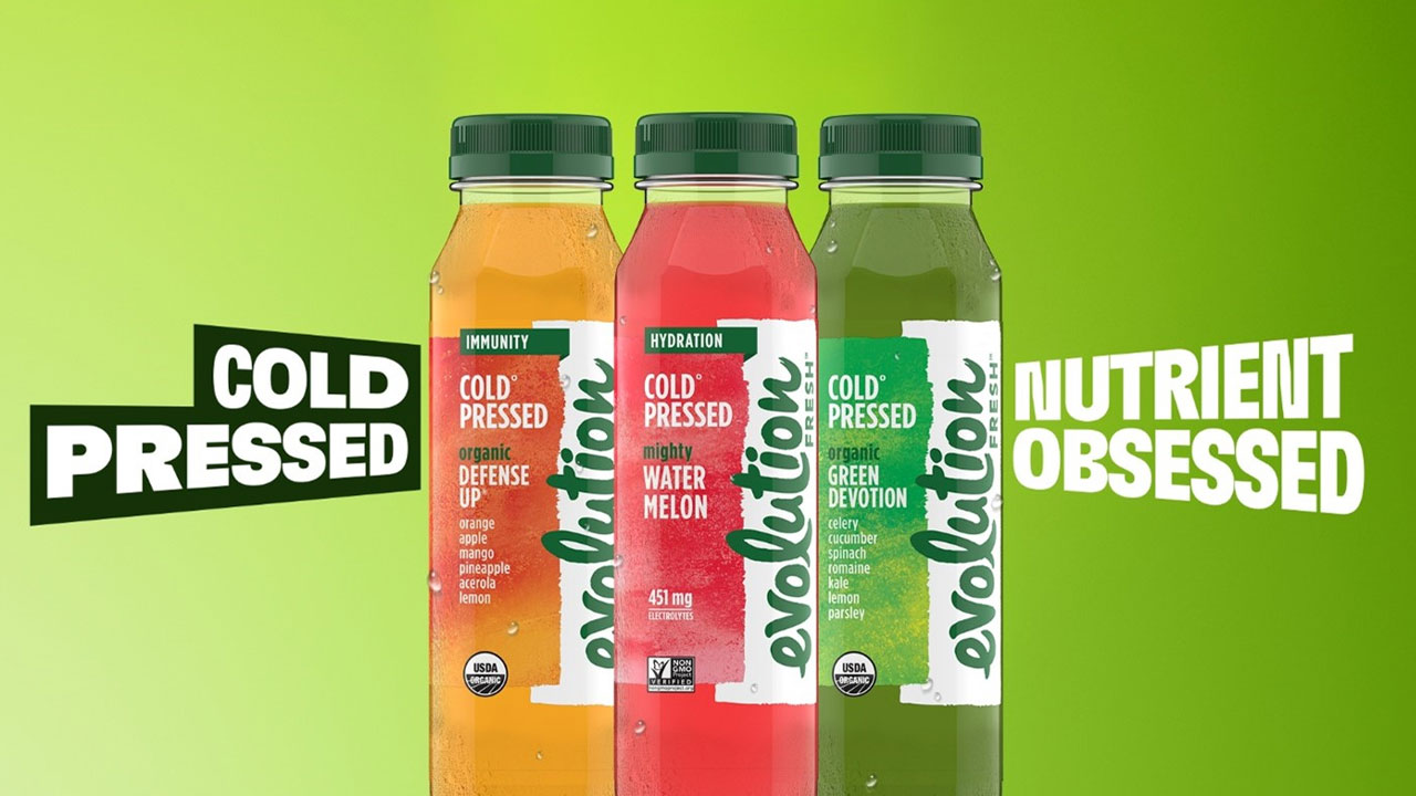 Cold-Pressed Juice Pioneer Evolution Fresh Goes All-In on Healthy Obsessions with Striking New Look and Campaign