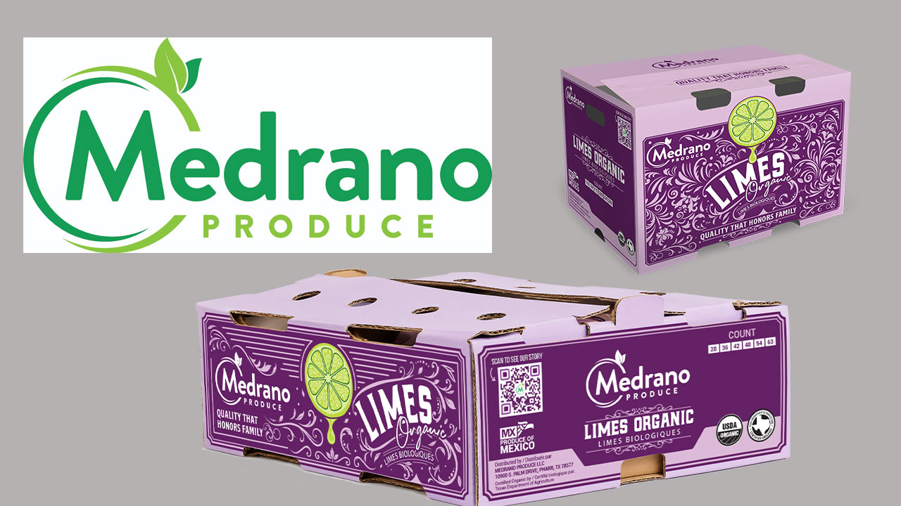 Medrano Produce Introduces New Packaging for Organic Lime Program